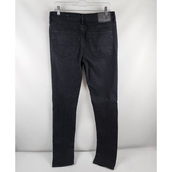 American Eagle Jeans Mens 32x35 Airflex +Black Distressed Stretch Denim - Picture 8 of 10